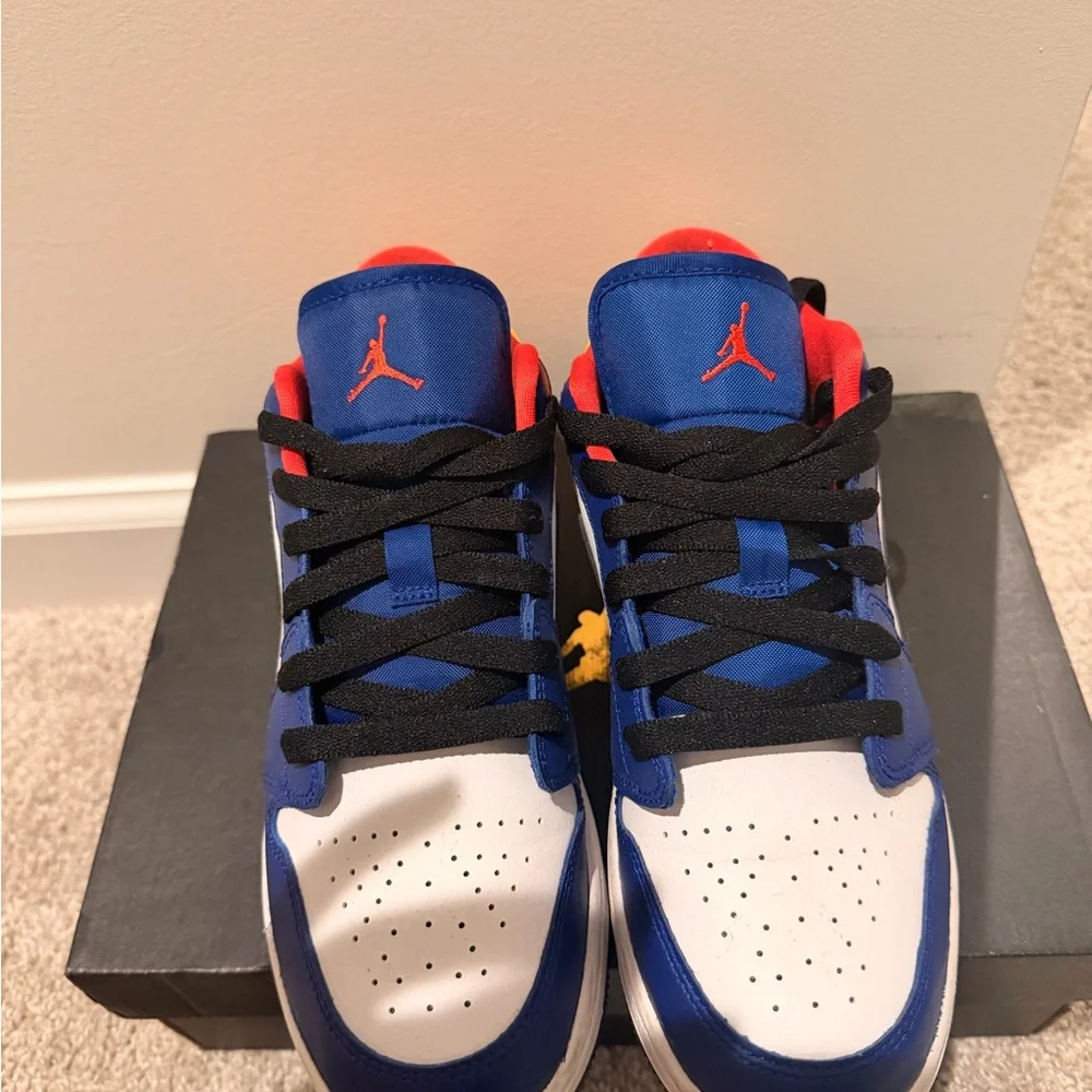 Nike Air Jordan 1 Low (GS) - White/Black/Red Box Label